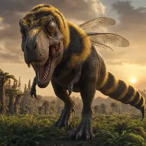 Bumblebee + Tyrannosaurus rex
